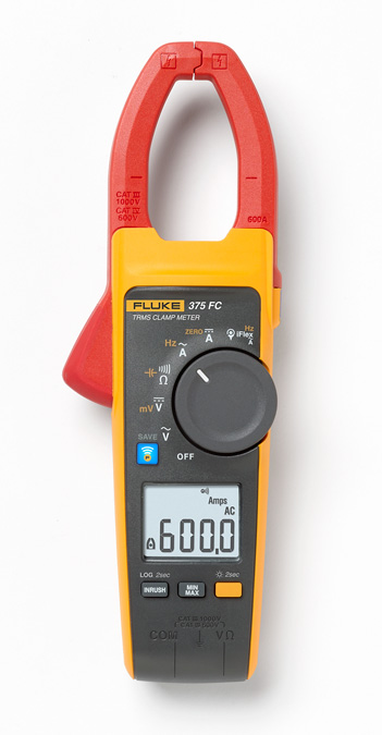 Pinza amperimétrica TRMS de CC/CA de 600 A Fluke 375 FC